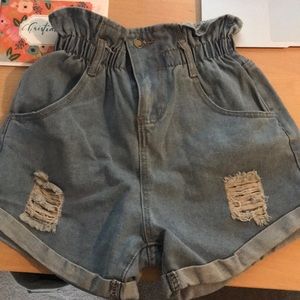 zaful paperbag shorts